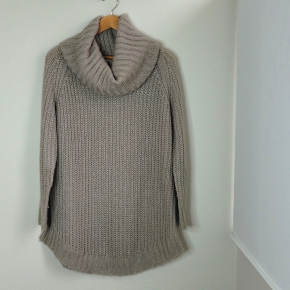 Dreamers Turtleneck Cowl Neck Mocha 